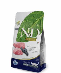 Farmina N&D Grain Free Adult Cat Food - Lamb & Blueberry