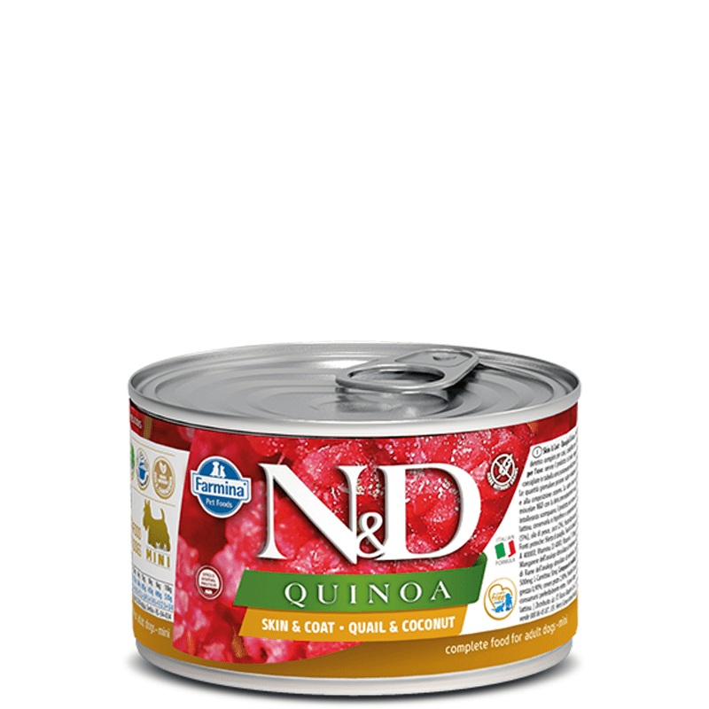 Farmina N&D Quinoa (Skin & Coat) Mini Breed Wet Dog FoodQuail140 gms