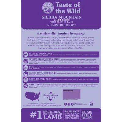 taste of the wild sierra mountain
