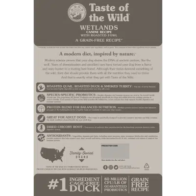 taste of the wild wetlands