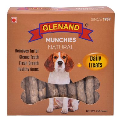 Glenand Dog Munchies 450G Natural Box