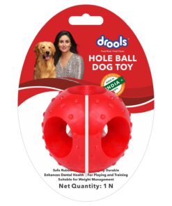 Alternative view of Drools Non-Toxic Rubber Hole Ball Chew Toy, Puppy/Dog Teething Toy - 3 inches