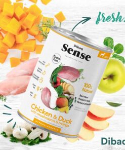 Alternative view of Dibaq Sense Grain Free Chicken & Duck Hypoallergenic Adult Wet Dog Food 380 gms