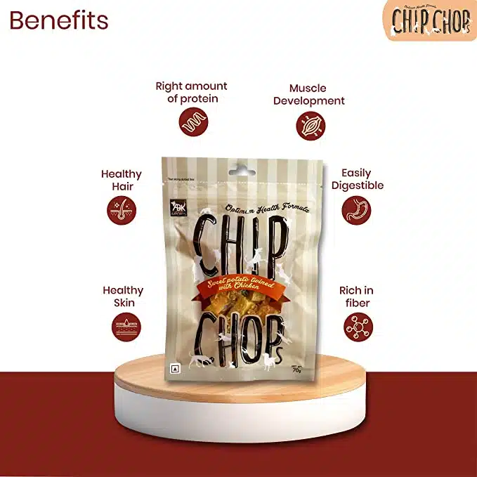 Chip Chops Sweet Potato Chicken Dog Treat 70 gms - Image 3