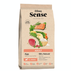 DIBAQ Sense Adult Dog Low Grain Fish Food with Fresh Fruits & Vegetables and Prebiotic Herbs Protein Balanced Nutrition